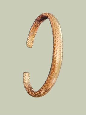 VTG Vintage Copper Braided Wire Woven Cuff Bracelet NWT 27g